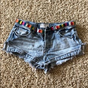 Free People Jean Shorts